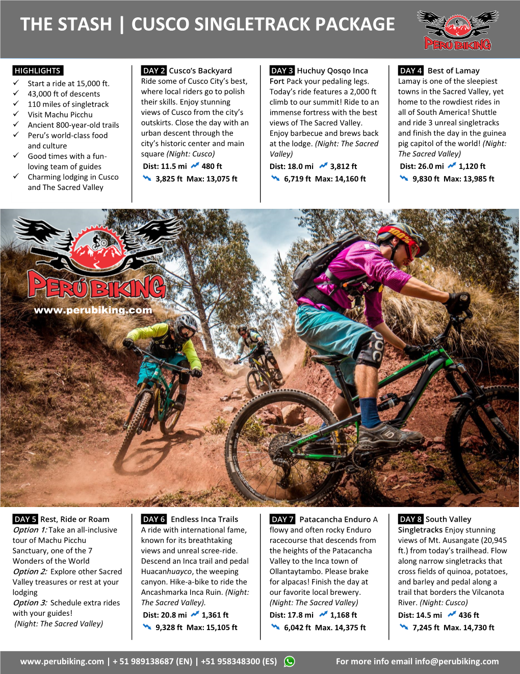 The Stash | Cusco Singletrack Package