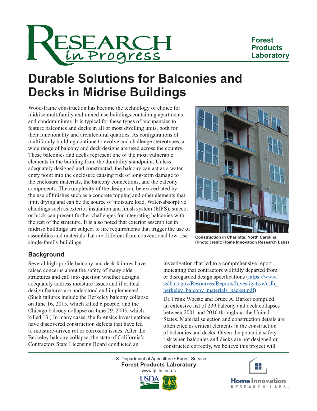 Durable Solutions for Balconies and Decks in Midrise Buildings