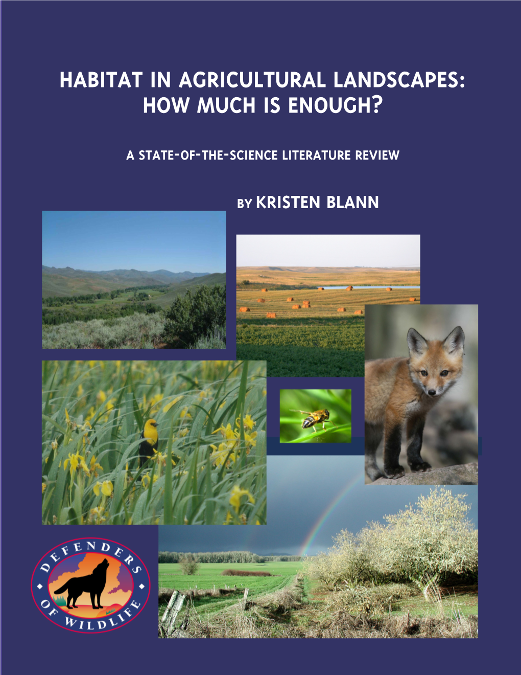 Habitat in Agricultural Landscapes: How Much Is Enough?