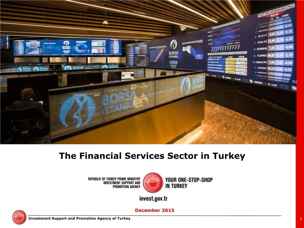 The Financial Services Sector in Turkey