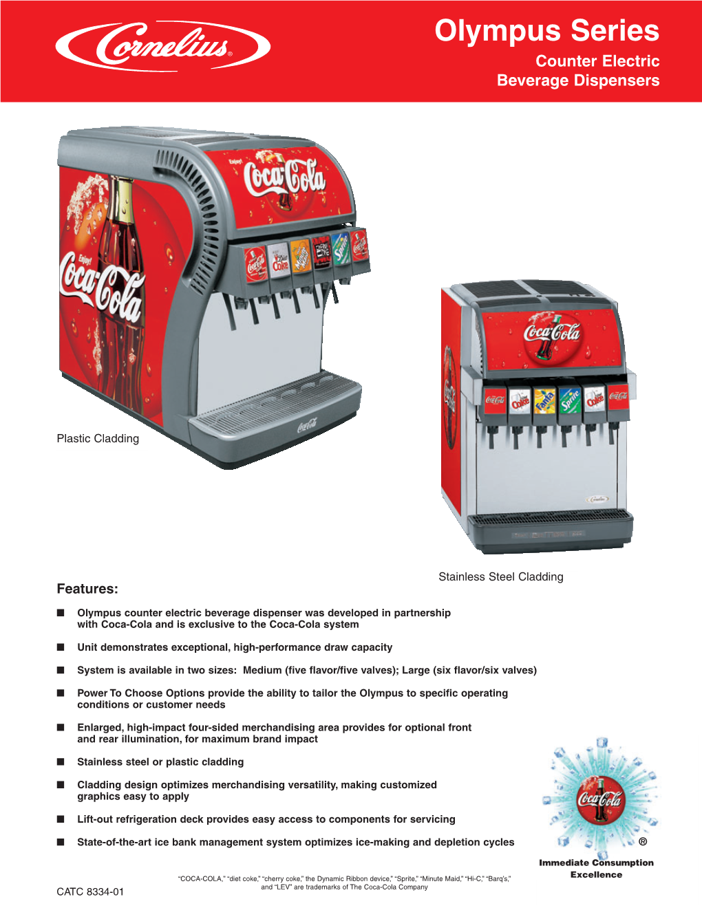 Olympus Series Counter Electric Beverage Dispensers