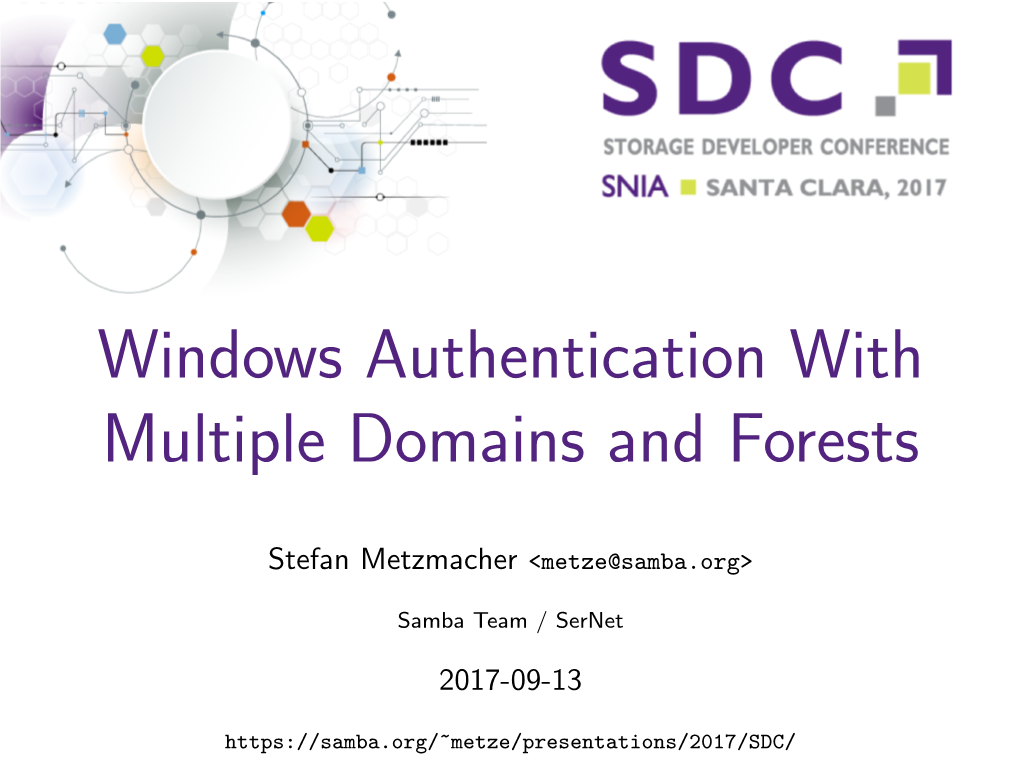 Windows Authentication with Multiple Domains and Forests