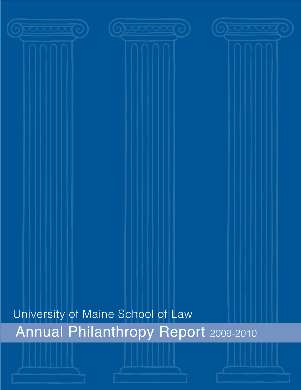 Annual Philanthropy Report 2009-2010