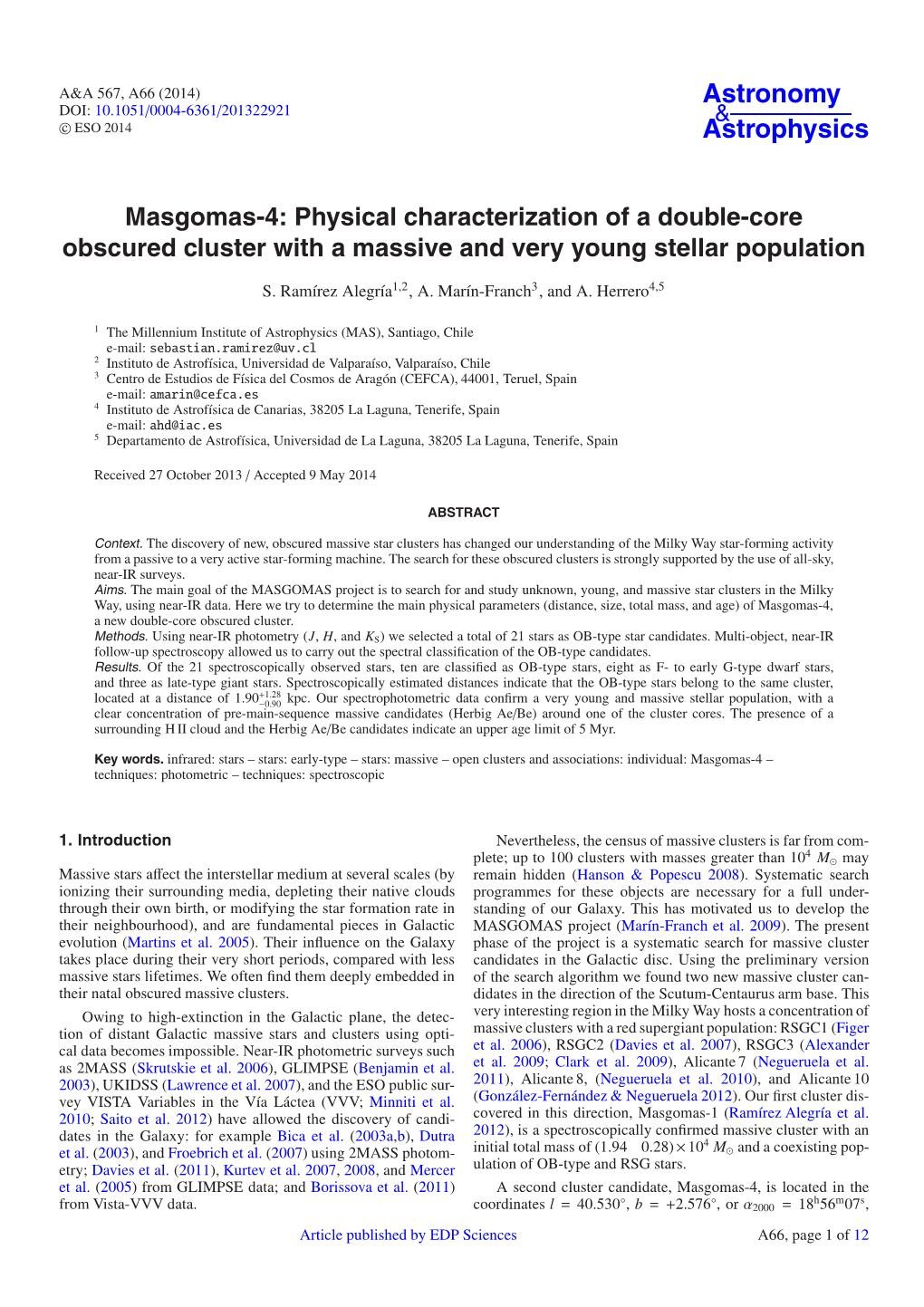 Masgomas-4: Physical Characterization of a Double-Core Obscured Cluster with a Massive and Very Young Stellar Population