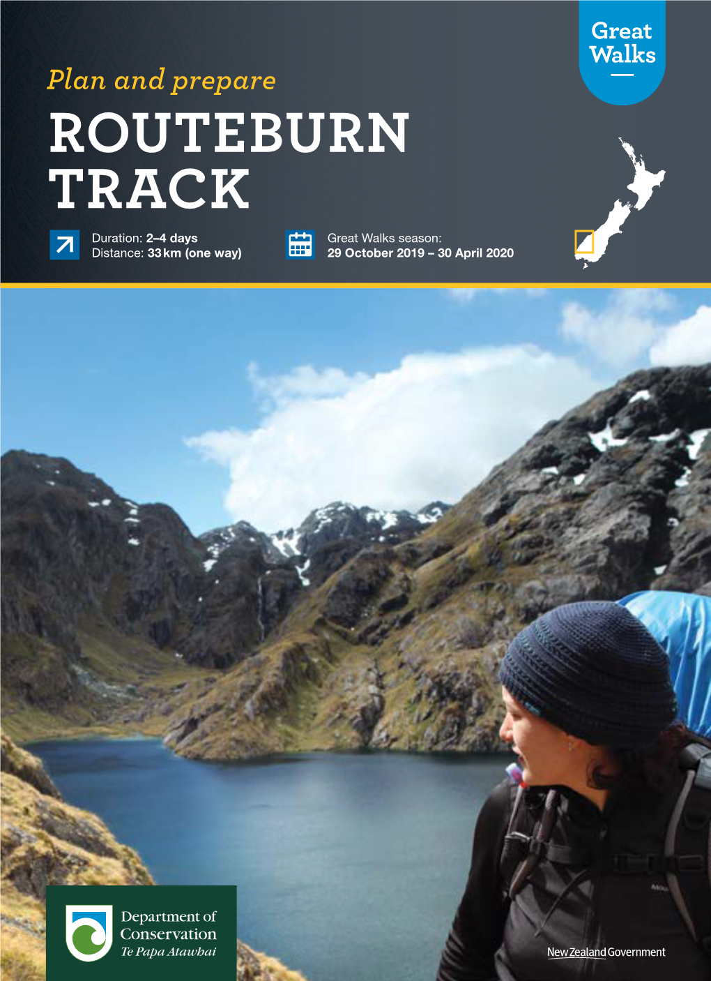 Great Walks Routeburn Track Brocure 2019/20