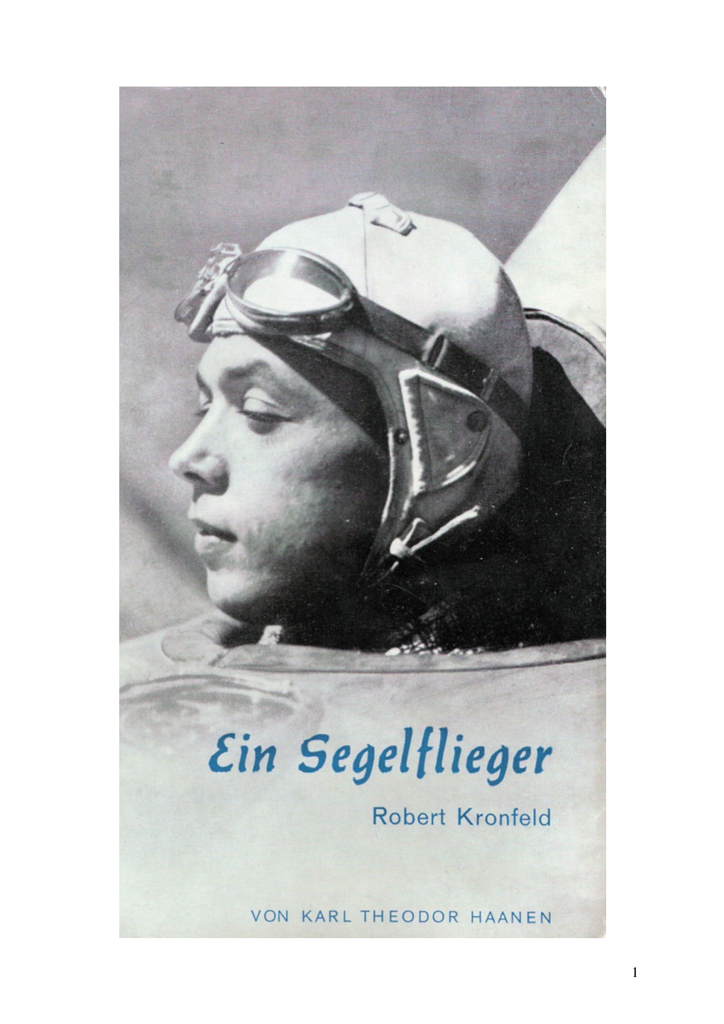 Ein Segelflieger Robert Kronfeld