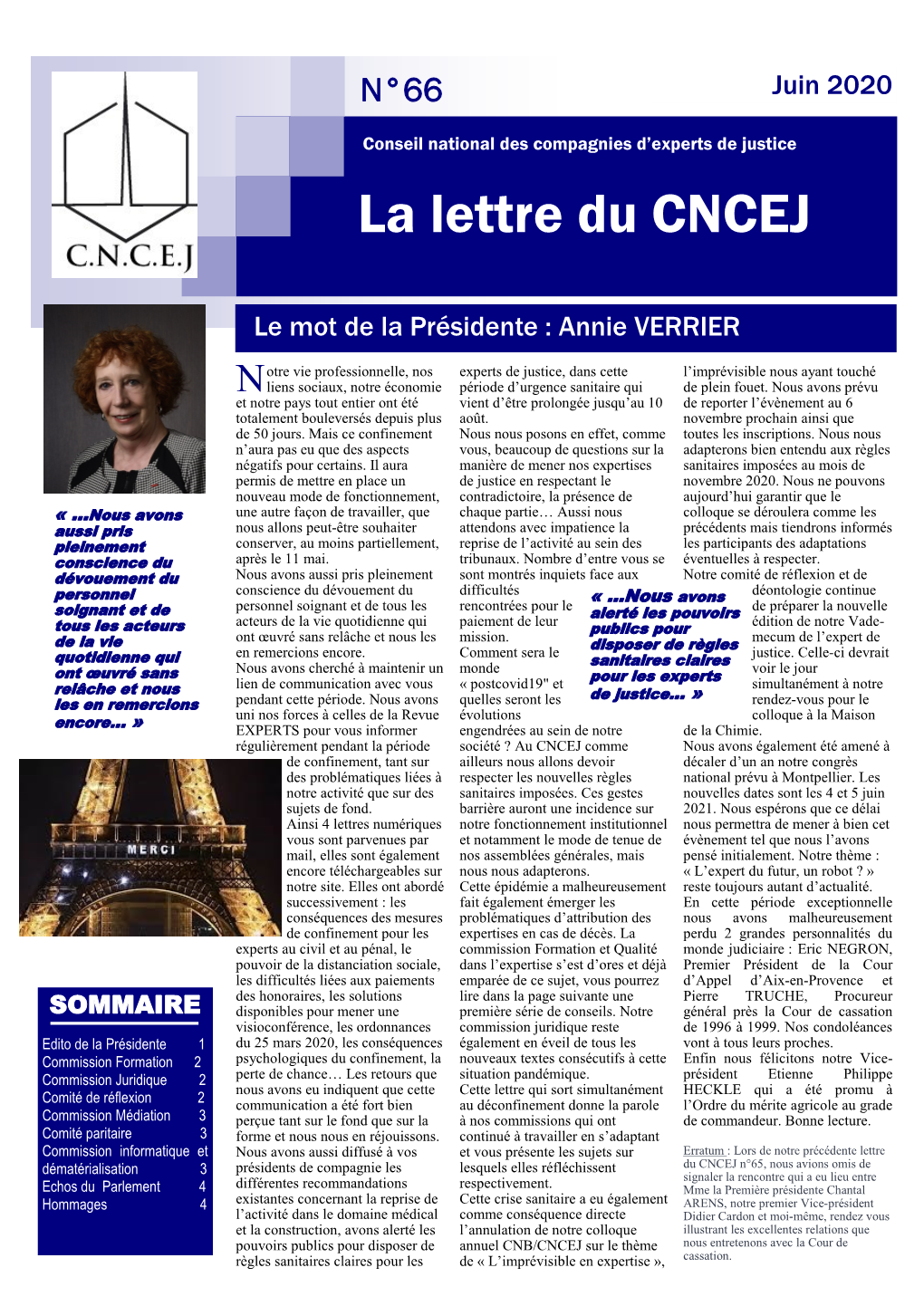 La Lettre Du CNCEJ