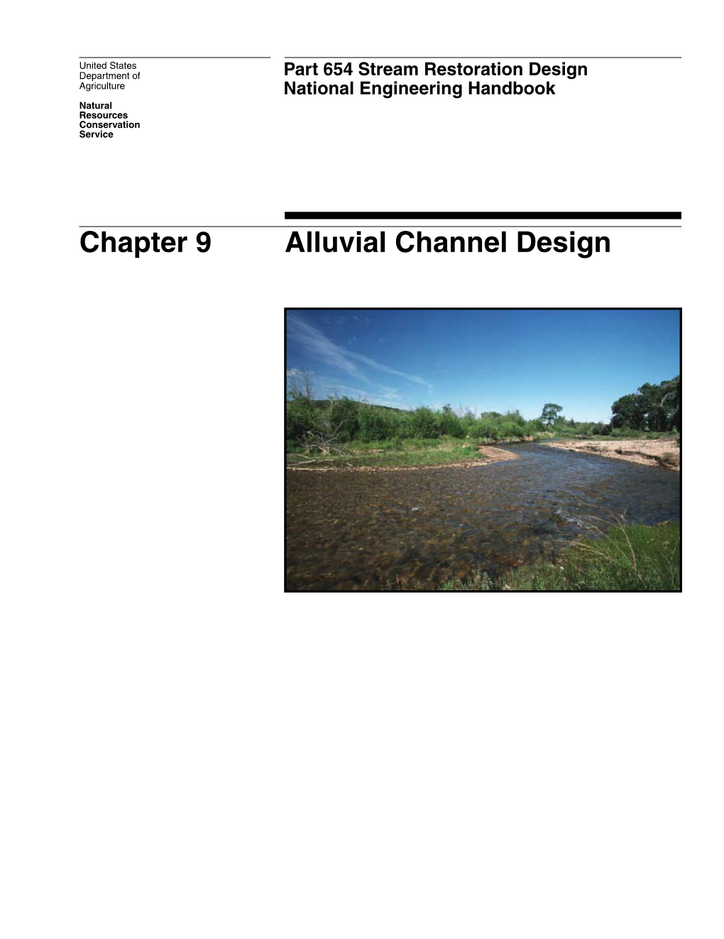 Chapter 9--Alluvial Channel Design