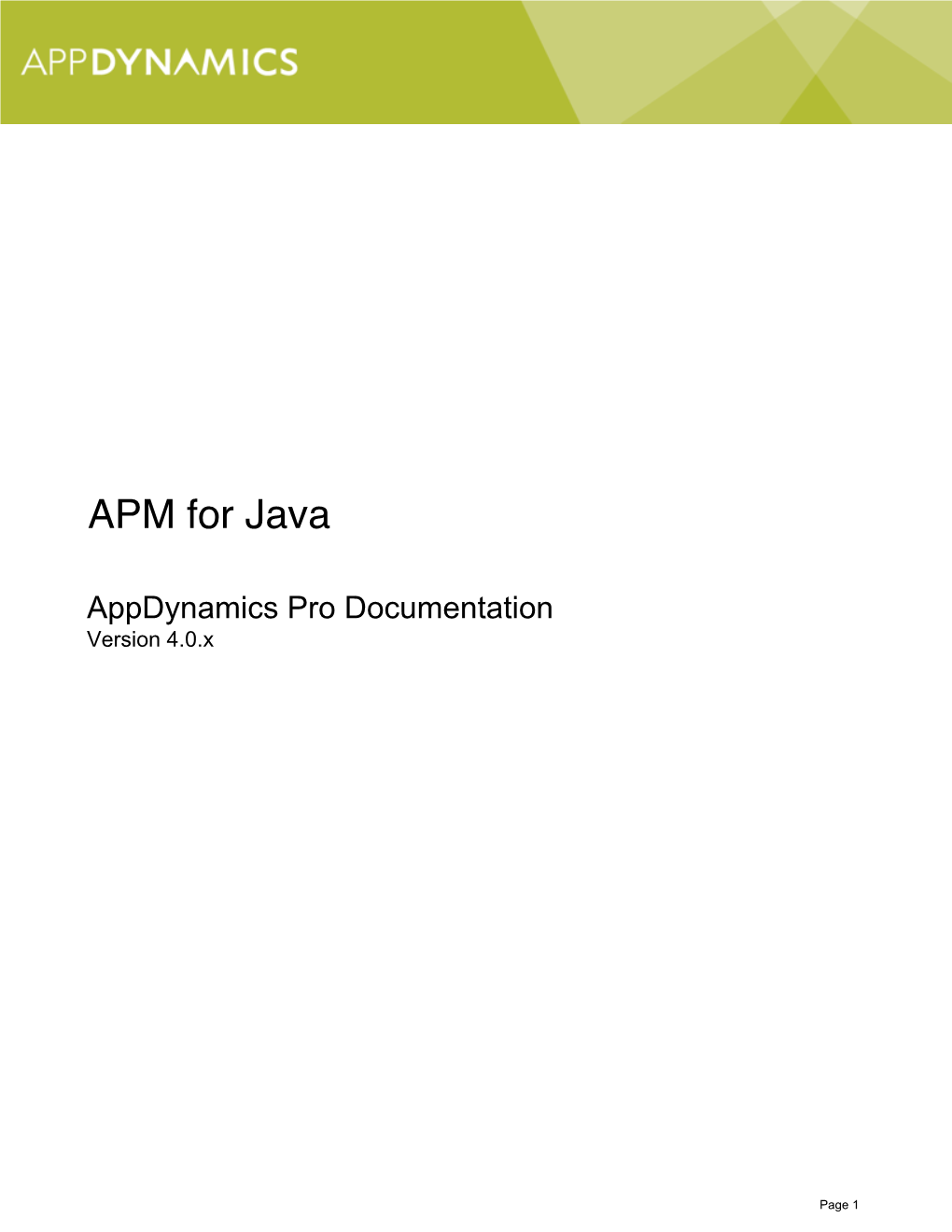 APM for Java