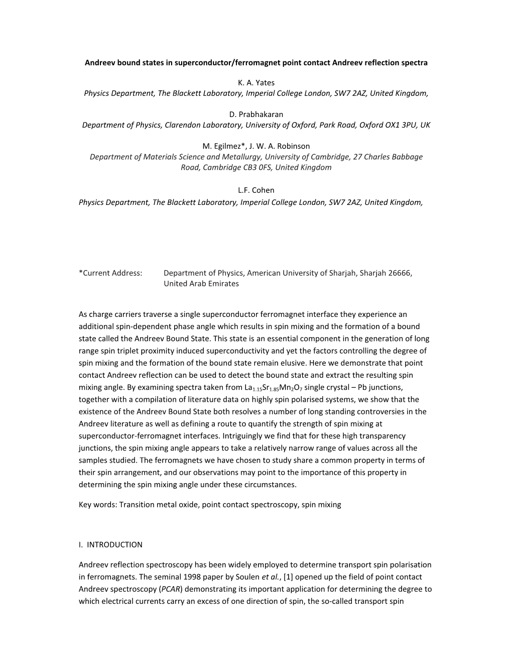 Andreev Bound States in Superconductor/Ferromagnet Point Contact Andreev Reflection Spectra