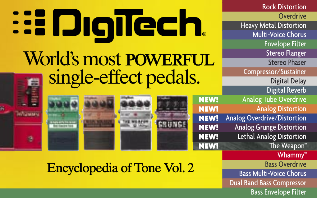 World's Mostpowerful Single-Effect Pedals