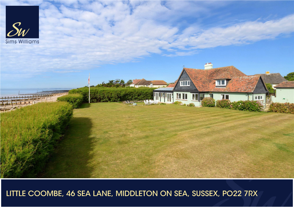 Sea Lane, Middleton on Sea, Sussex, Po22 7Rx