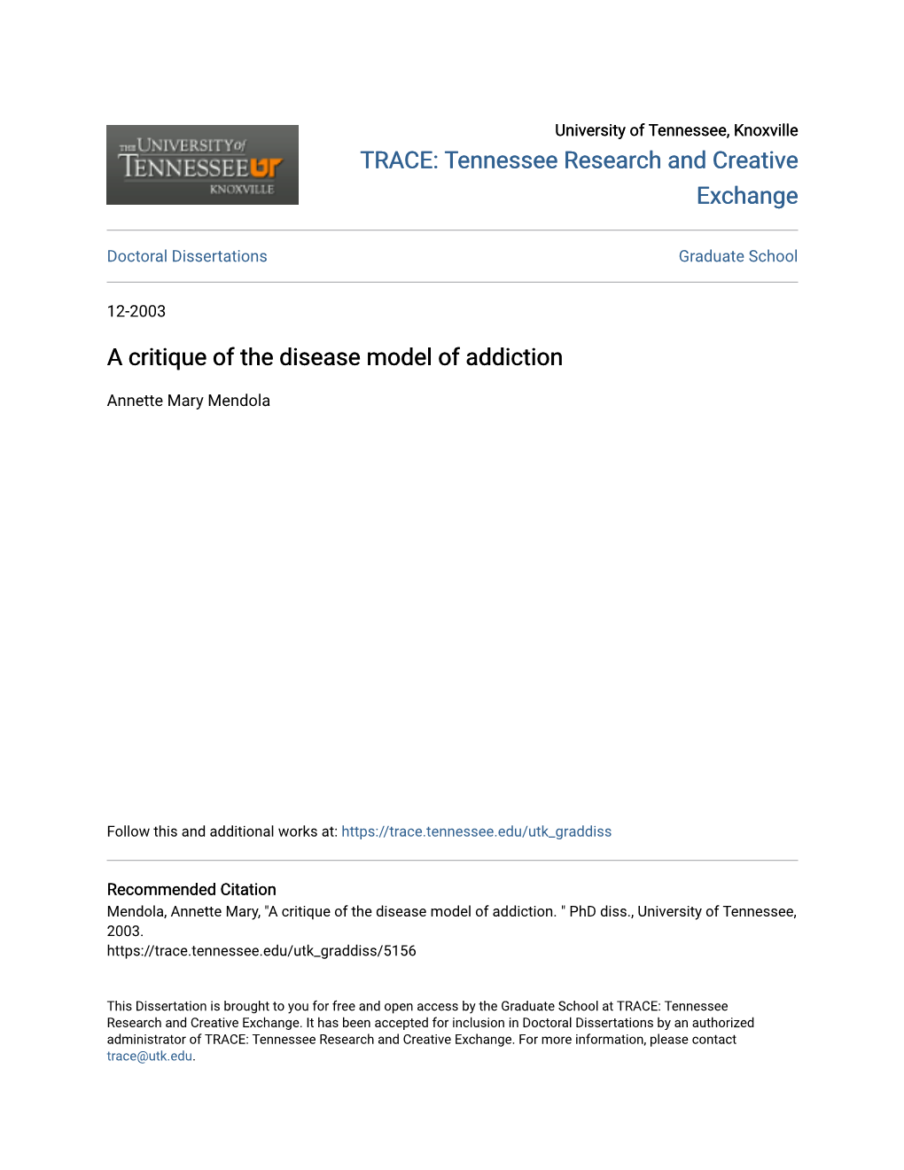 A Critique of the Disease Model of Addiction