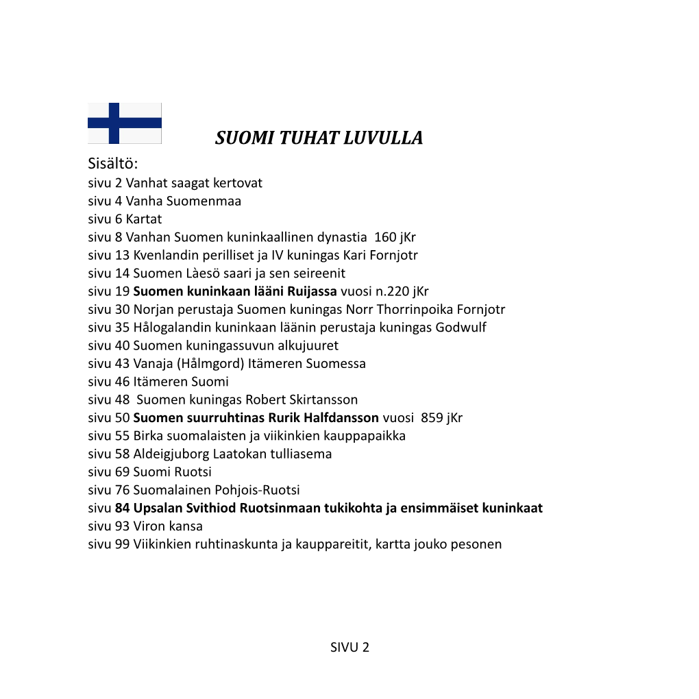 Suomi Tuhat Luvulla