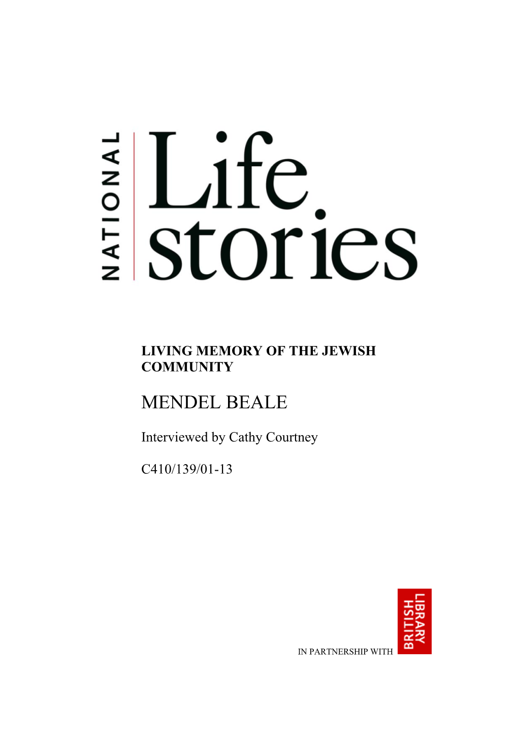 National Life Story Collection