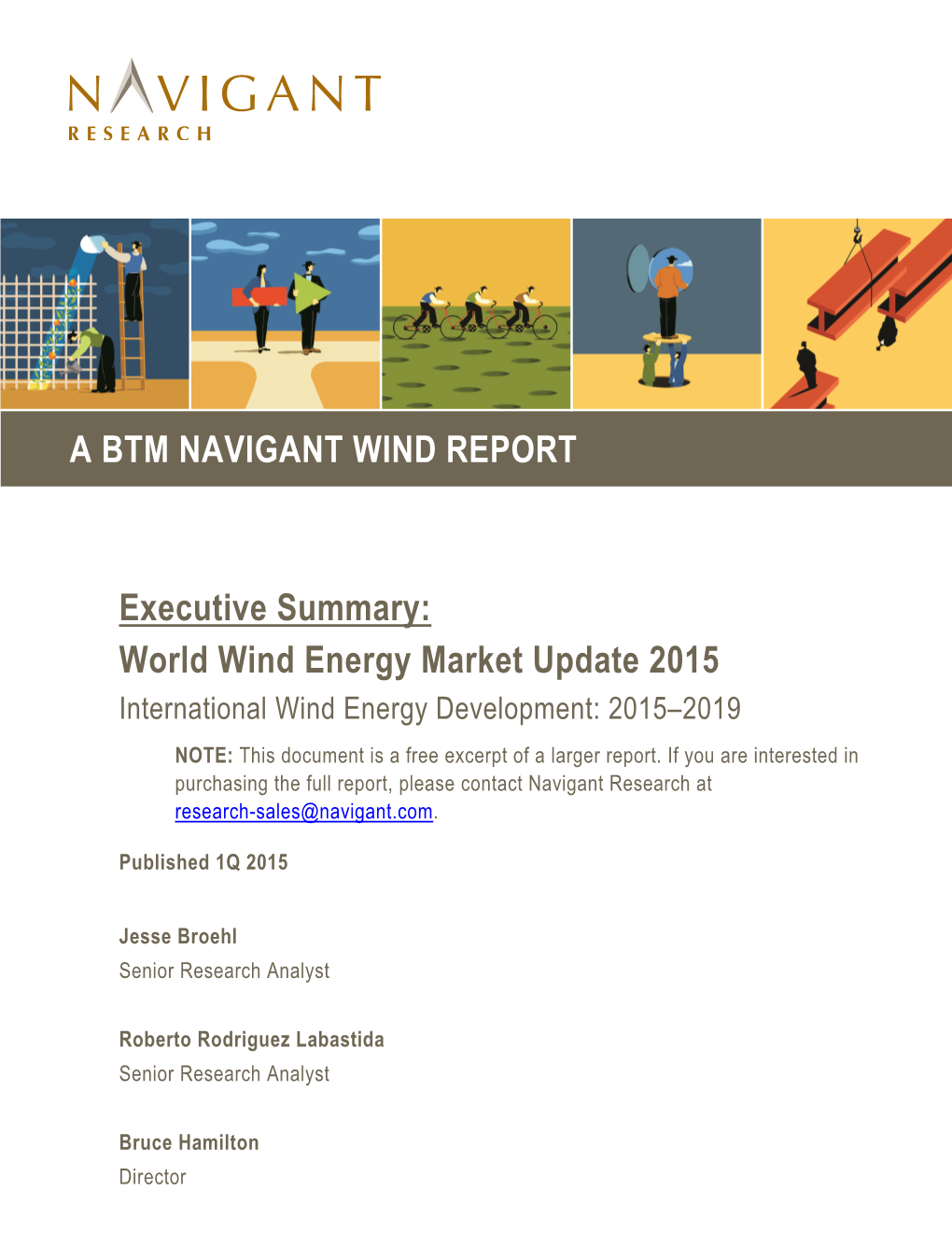 Executive Summary: World Wind Energy Market Update 2015 a BTM