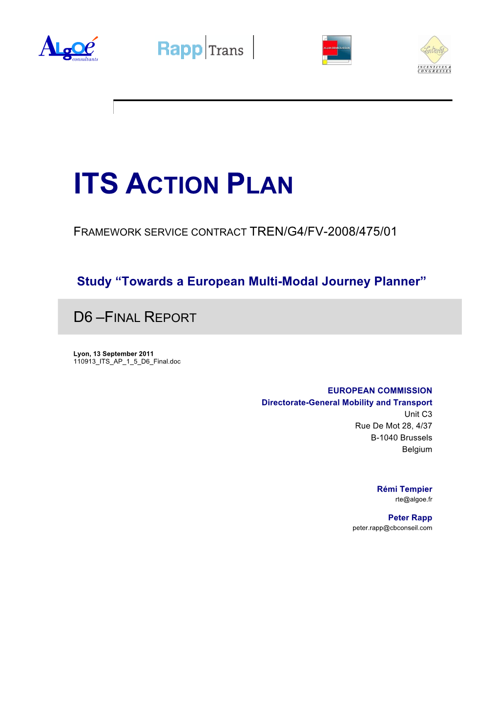 Towards a European Multimodal Journey Planner