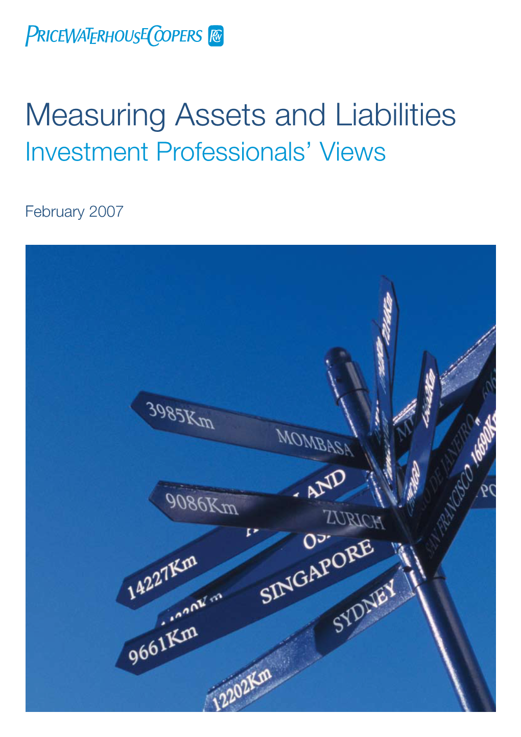 Measuring Assets and Liabilities Investment Professionals’ Views