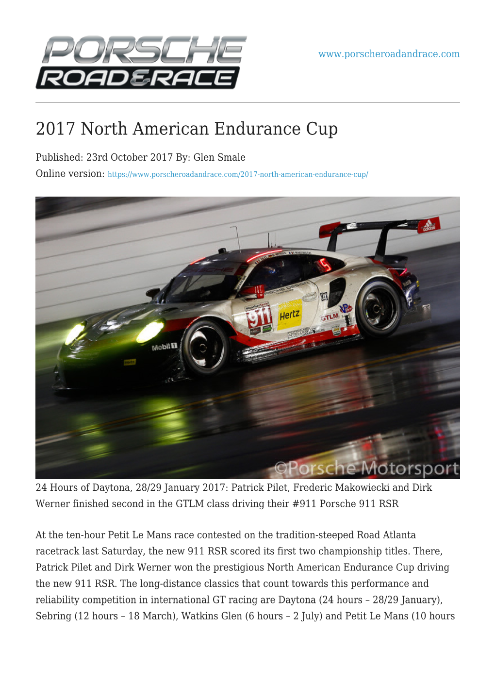 2017 North American Endurance Cup