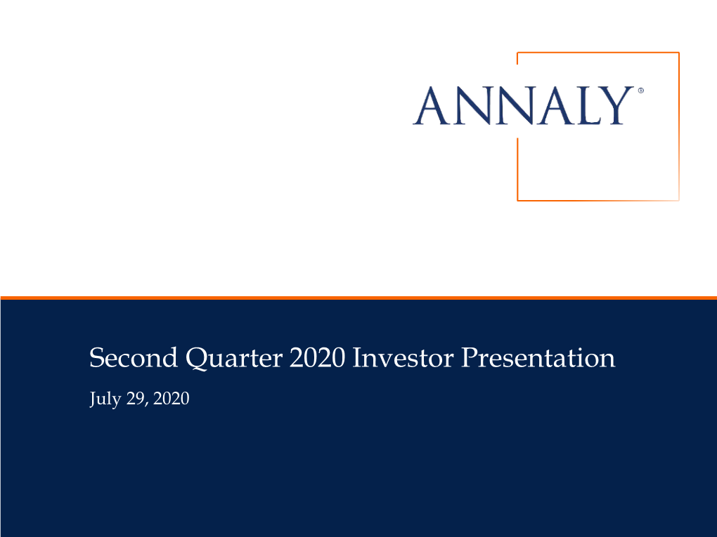 Navigate to the Second Quarter 2020 Investor Presentation