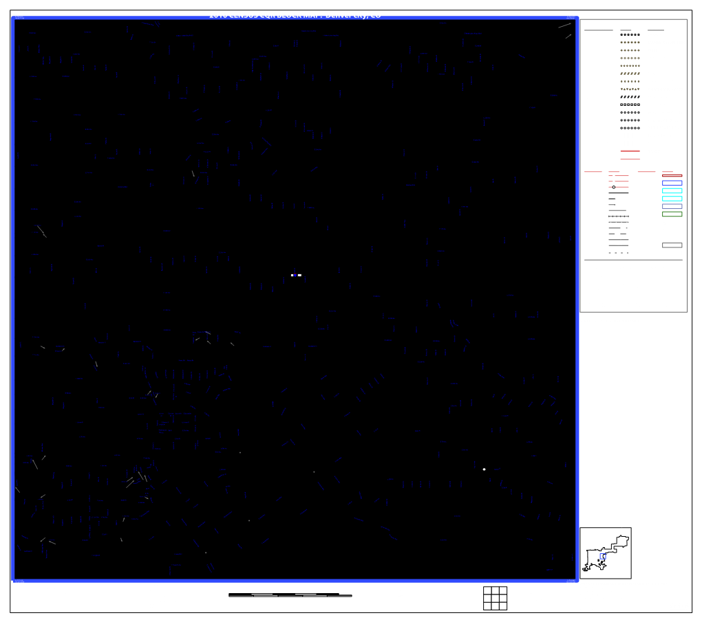 2010 CENSUS CQR BLOCK MAP: Denver City, CO 104.85586W