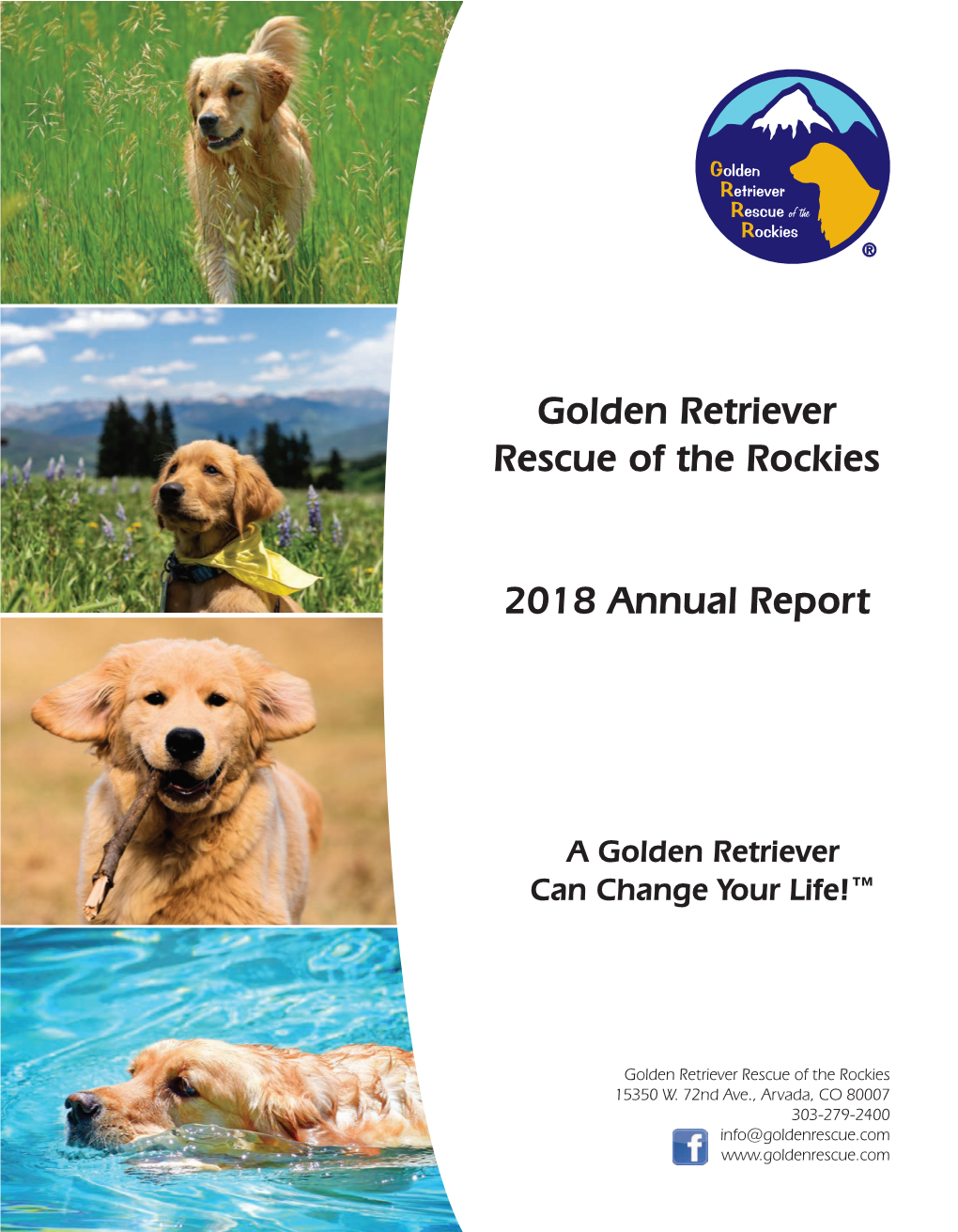 Golden Retriever Rescue of the Rockies 2018 Annual Report