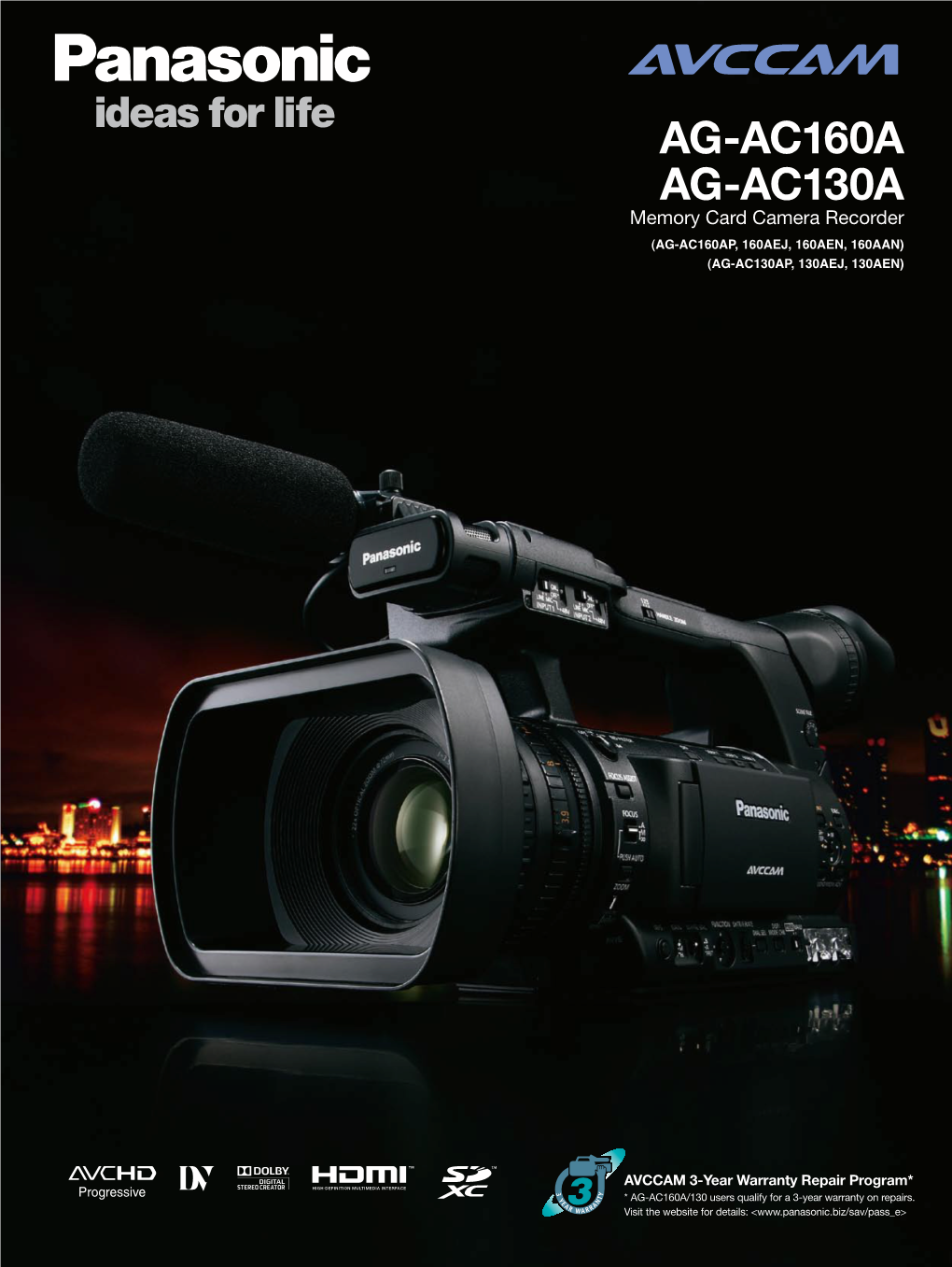 AG-AC160A AG-AC130A Memory Card Camera Recorder