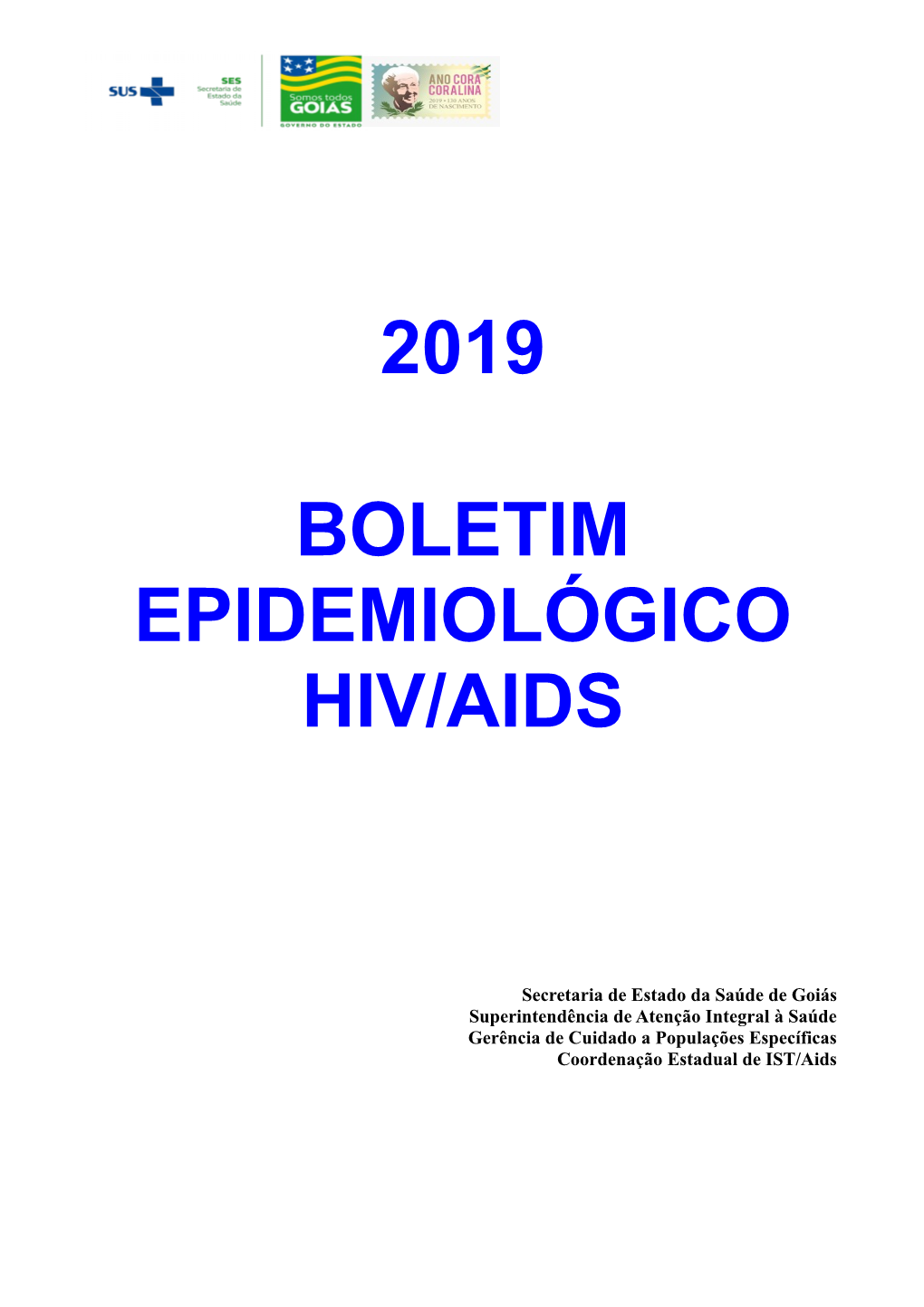 Boletim Epidemiológico Hiv/Aids