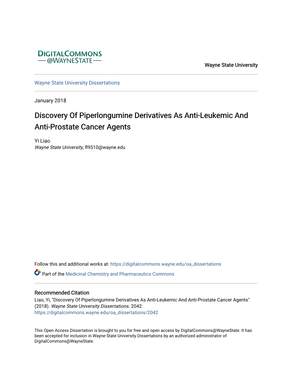 Discovery of Piperlongumine Derivatives As Anti-Leukemic and Anti-Prostate Cancer Agents