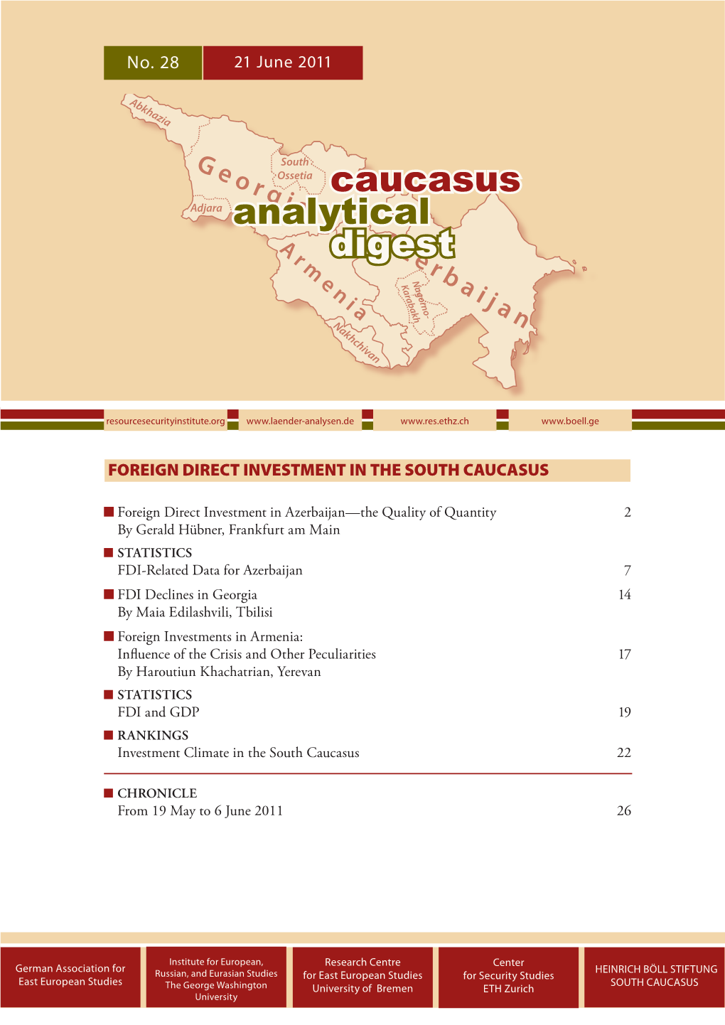 No. 28: Foreign Direct Investment in the South Caucasus