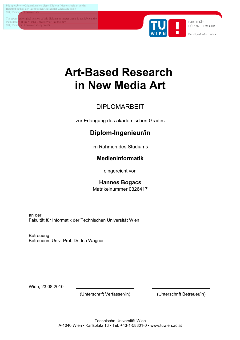 Art-Based Research in New Media Art