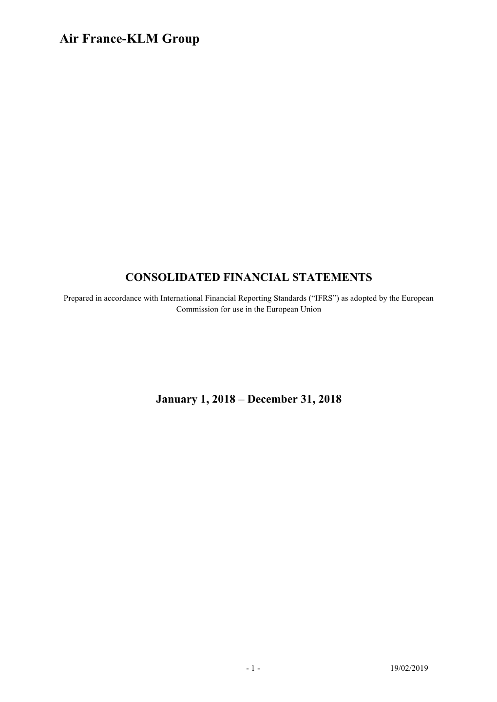 Consolidated Financial Statements