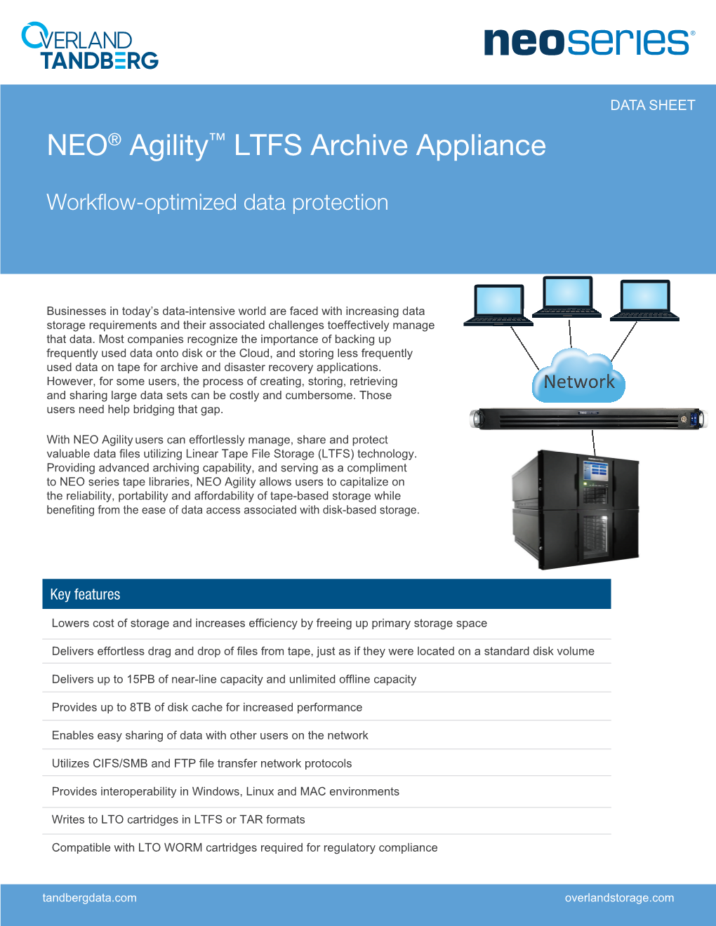 NEO® Agility™ LTFS Archive Appliance