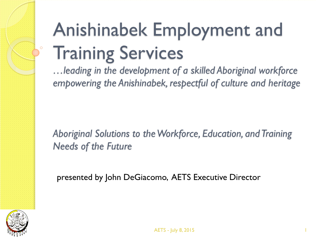 Anishinabek Employment and Training Services