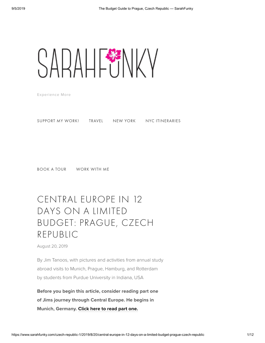 Prague, Czech Republic — Sarahfunky