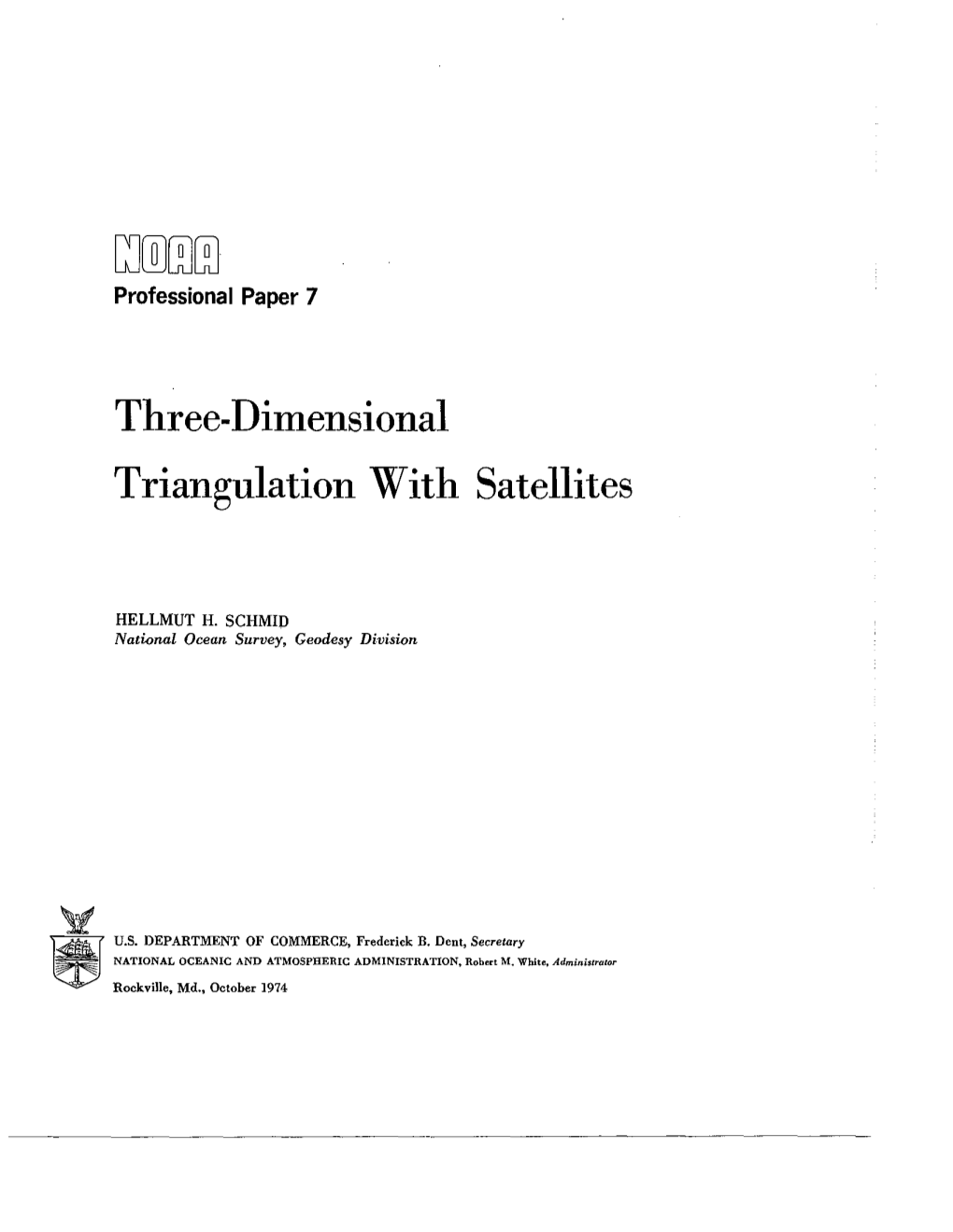 Three-Dimensional Triangulation with Satellites