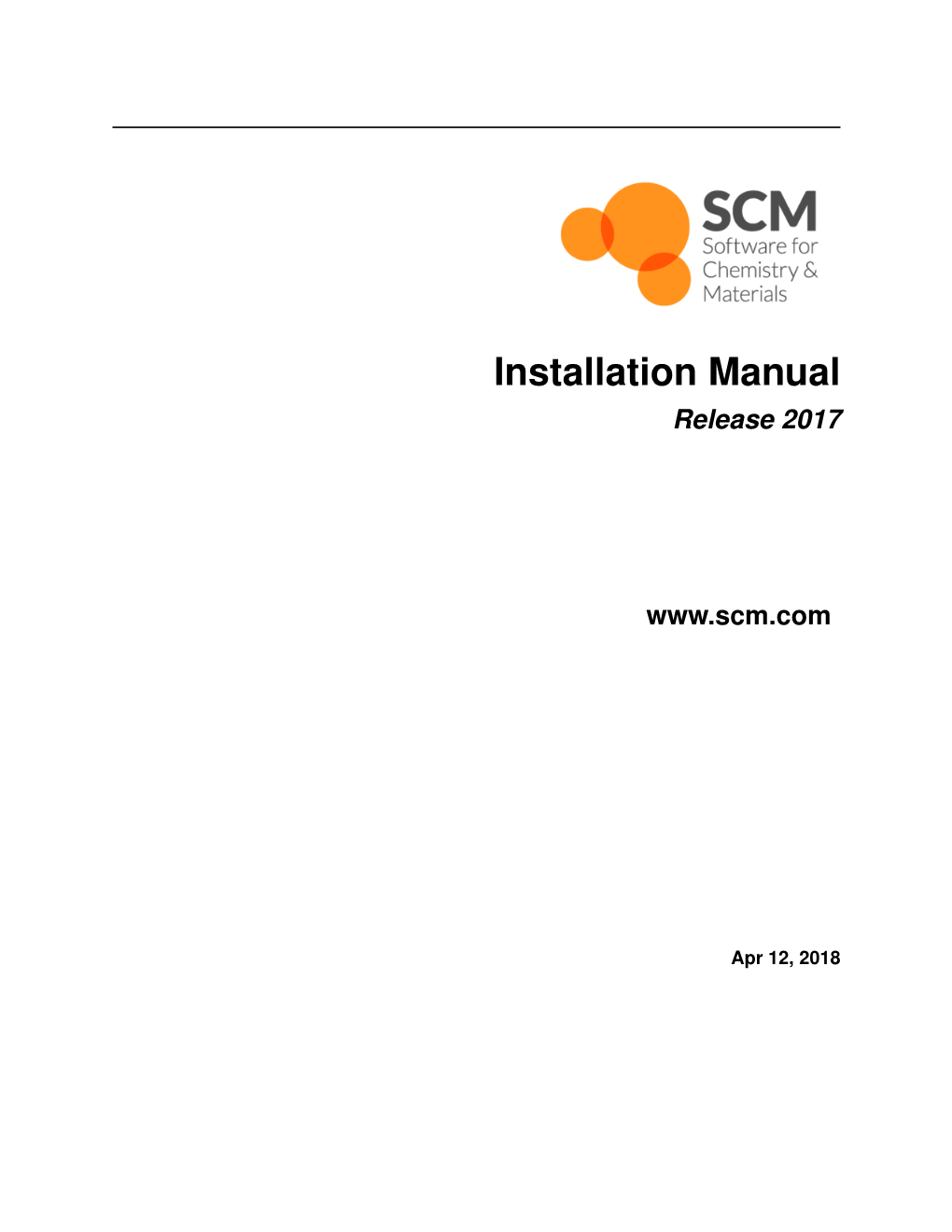 Installation Manual Release 2017