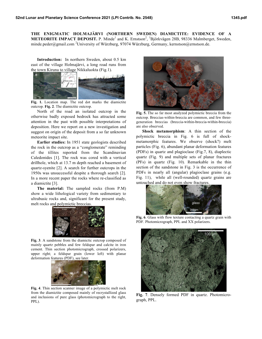 Diamictite: Evidence of a Meteorite Impact Deposit