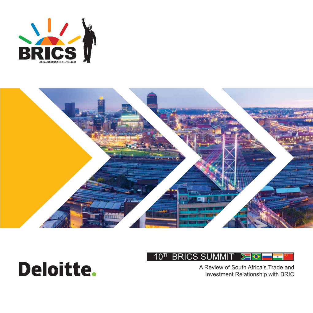 Download the 10Th BRICS Summit: a Review of South Africa's