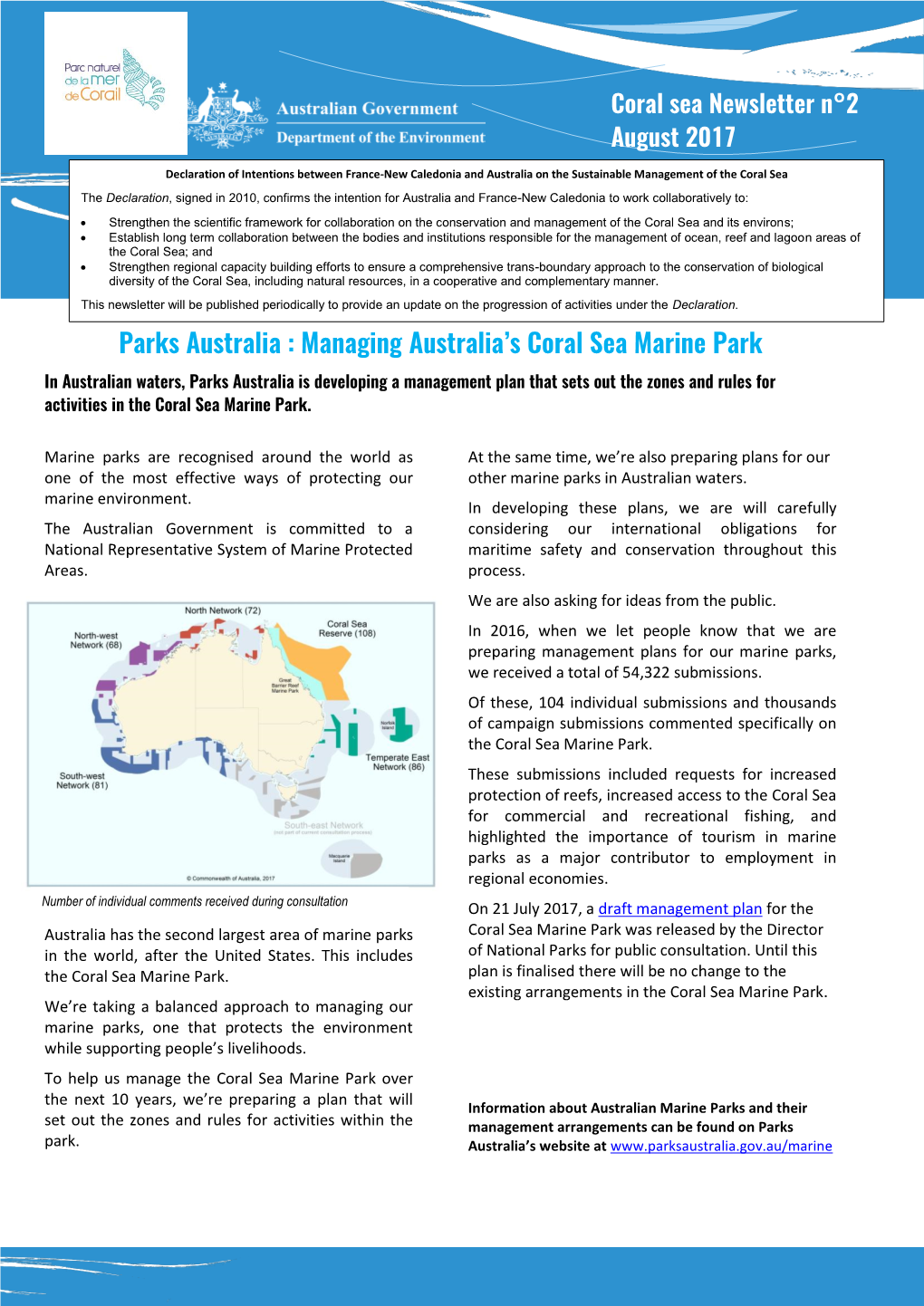 Parks Australia : Managing Australia's Coral Sea Marine Park