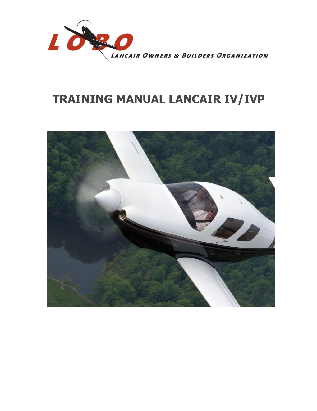Lancair Iv/Ivp Training Manual– Lancair Iv/Ivp