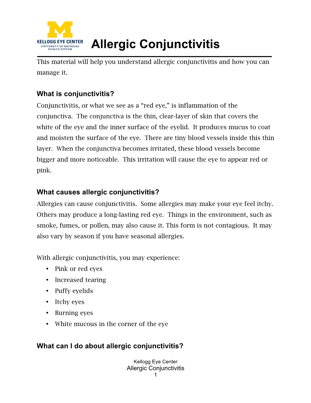 Allergic Conjunctivitis