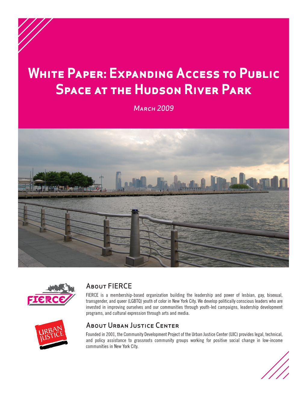 WHITE PAPER: Egpanding ACCESS to PUBLIC SPACE AT