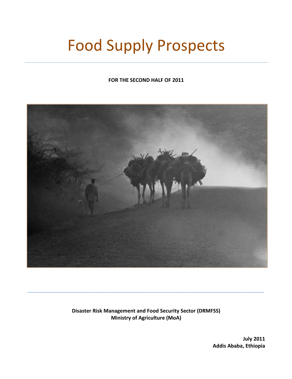 Food Supply Prospects