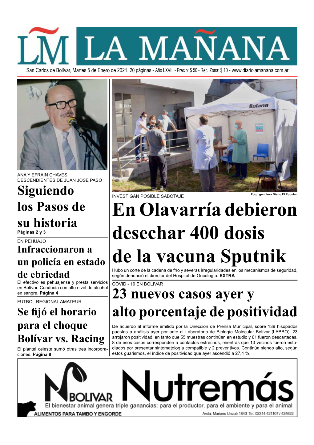 En Olavarría Debieron Desechar 400 Dosis De La Vacuna Sputnik