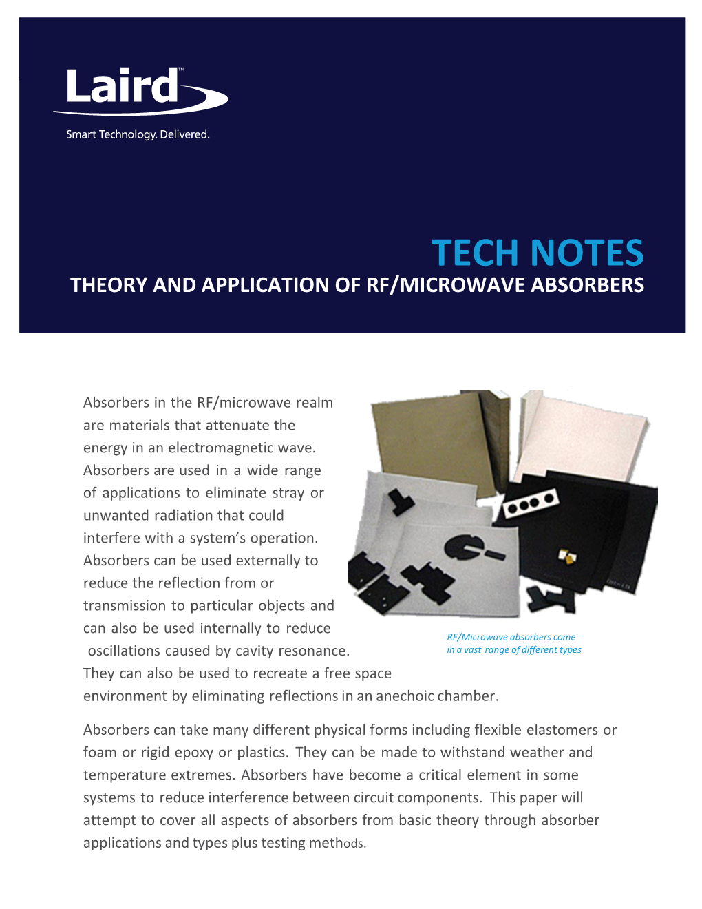 Tech Notes Theory and Application of Rf/Microwave Absorbers