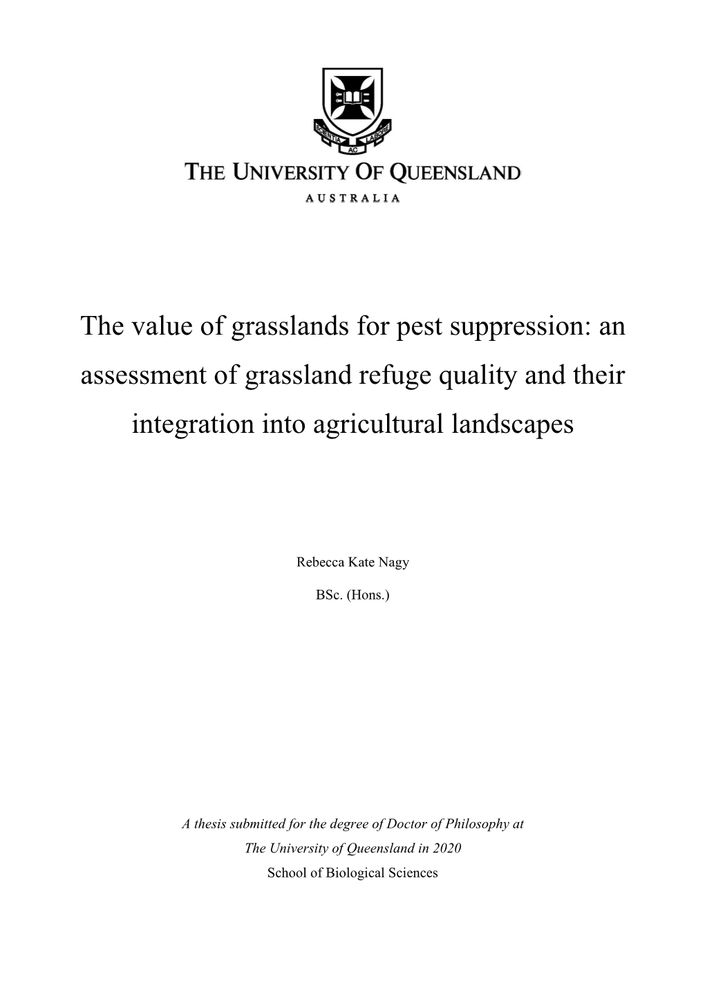 The Value of Grasslands for Pest Suppression: an Assessment of Grassland Refuge Quality and Their Integration Into Agricultural Landscapes