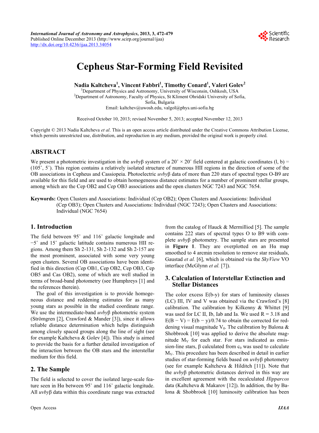 Cepheus Star-Forming Field Revisited