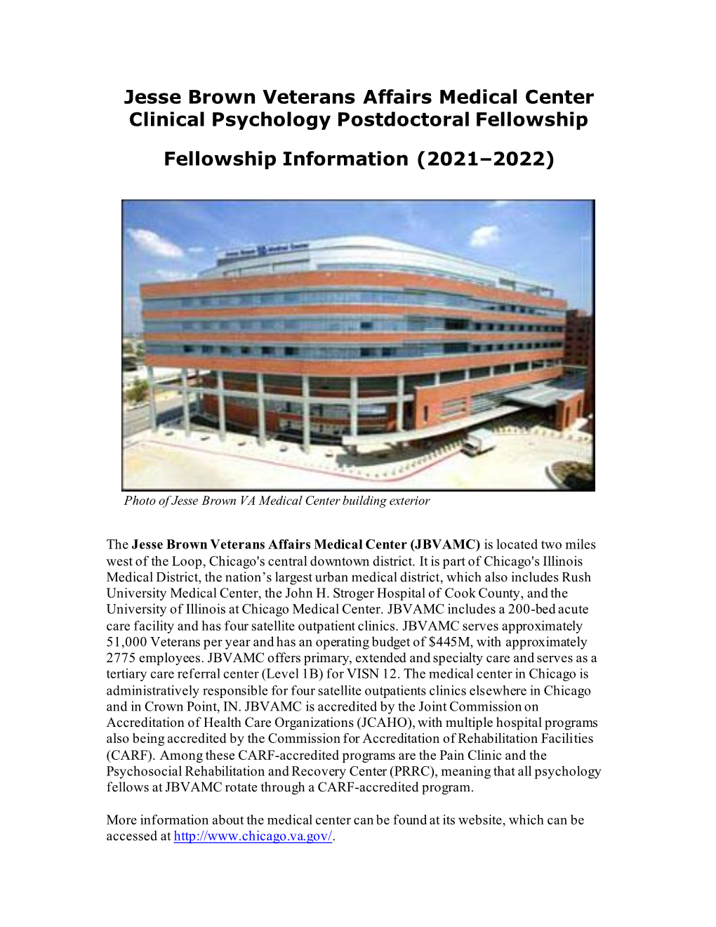 Psychology Fellowship Handbook