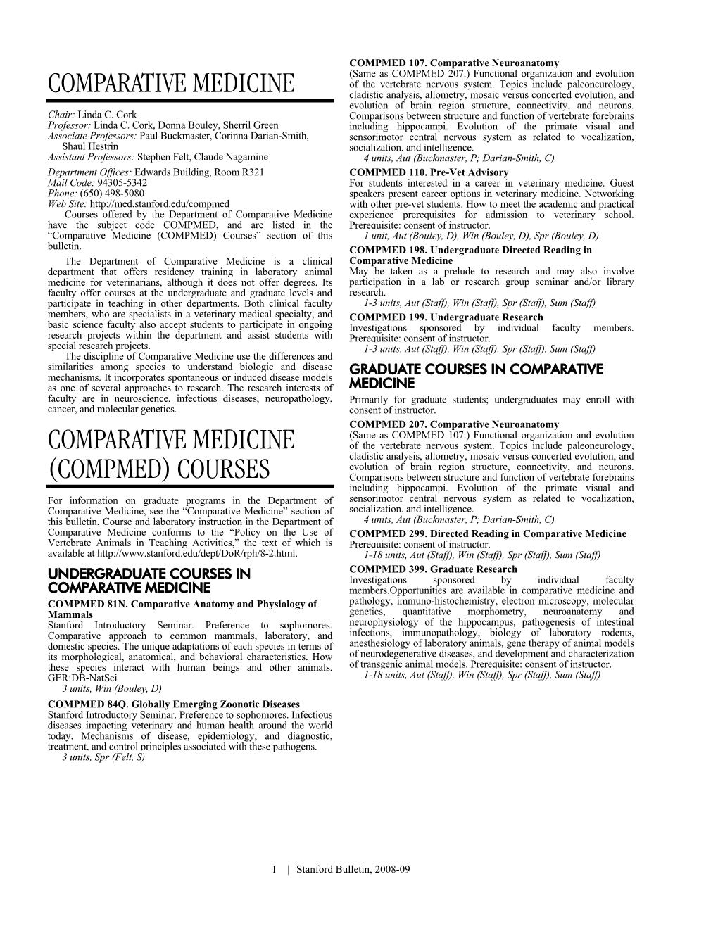 Comparative Medicine Comparative Medicine